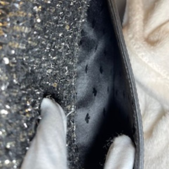 KATE SPADE NWOT BLACK SILVER HAND/SHOULDER/CROSSBODY BAG - Picture 8 of 13